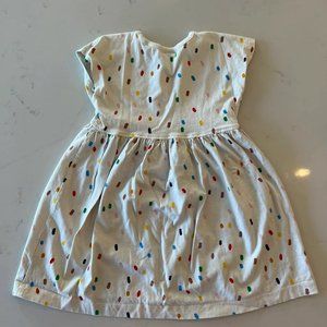 Hanna Andersson - Girls Polka Dot Short-Sleeve Dress - 3T / 90cm